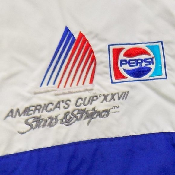 Vintage 1986 CB Sports America's Cup XXVII Pepsi Windbreaker Size Large - Picture 3 of 11